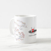 私は生物化学のマグ- Tazza amoのlaのbiochimica --を愛します コーヒーマグカップ (正面左)