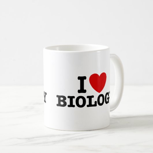 私は生物学が大好き コーヒーマグカップ (正面右)