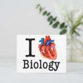私は生物学が大好き ポストカード (スタンド正面)