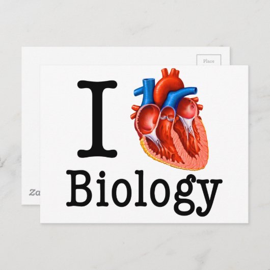 私は生物学が大好き ポストカード (正面/裏面)
