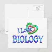 私は生物学が大好き ポストカード (正面/裏面)
