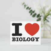 私は生物学が大好き ポストカード (スタンド正面)