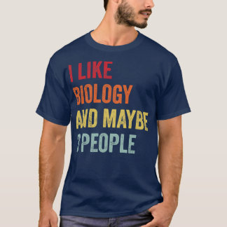 私は生物学が好きかもしれない3人 Tシャツ