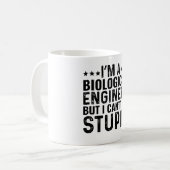 私は生物学のエンジニアだが、馬鹿を直すことはできない コーヒーマグカップ (正面左)