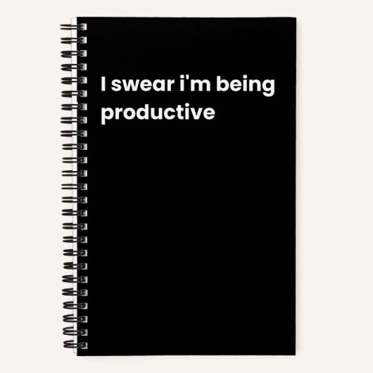 私は生産性が高いと誓う ノートブック (正面)