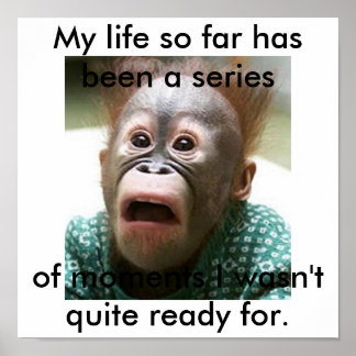 私は生考えきる準備ができていない ポスター