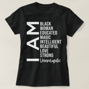 私は申し訳なく黒人女性です Tシャツ