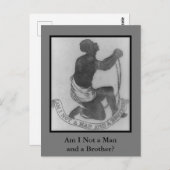 私は男で兄弟ではない？ヴィンテージ奴隷制度 ポストカード (正面/裏面)
