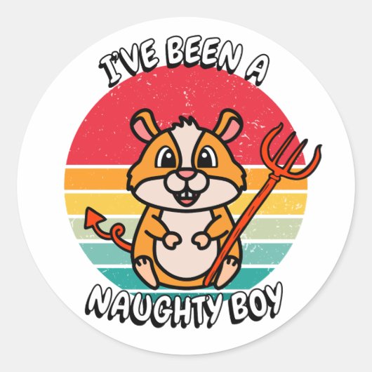 私は男の子いけなだった – ハムスター ラウンドシール (正面)