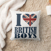 私は男の子の英国国旗のイギリスの装飾用クッションを愛します クッション (ブランケット)