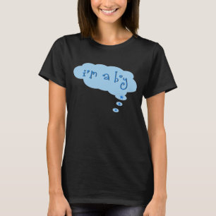 "私は男の子"のマタニティシャツです Tシャツ