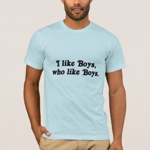 私は男の子.pngのように男の子を好みます tシャツ