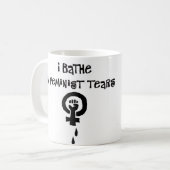 私は男女同権主義の破損で浸ります コーヒーマグカップ (正面左)