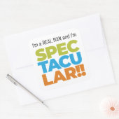 私は男実在で素晴らしい！ スクエアシール (封筒)