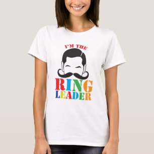 私は男性のサーカスの人の髭を搭載するリングリーダーです Tシャツ