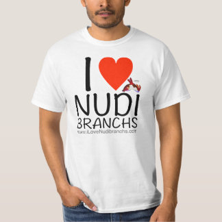 私は男性へNudibranchsの白いTシャツを愛します Tシャツ
