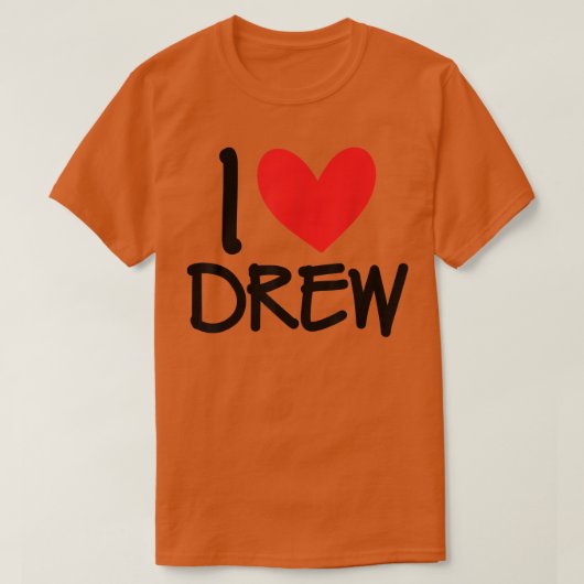 私は男性ガイパーソナライズされたBFFの友人Hを描いた名前が大好き Tシャツ (デザイン正面)