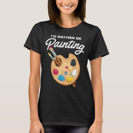 私は画家の作品絵を描のコル絵を描です Tシャツ (正面)