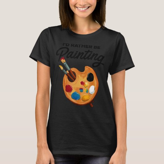 私は画家の作品絵を描のコロ絵を描です Tシャツ (正面)