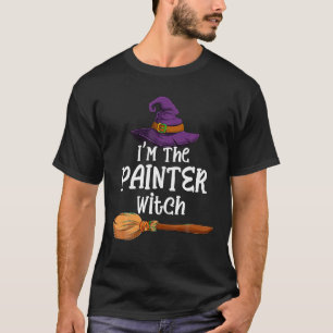 私は画家の魔女ハロウィンマッチンググループCos Tシャツ