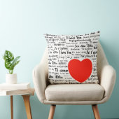 私は異なった言語の愛します クッション (椅子)