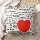 私は異なった言語の愛します クッション (ブランケット)