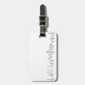 私は異常なスタイルのシアトルを愛します ラゲッジタグ (正面縦)