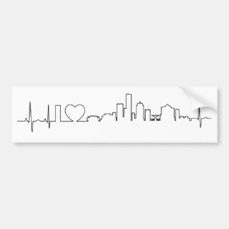 私は異常なecgのスタイルのミルウォーキーを愛します バンパーステッカー