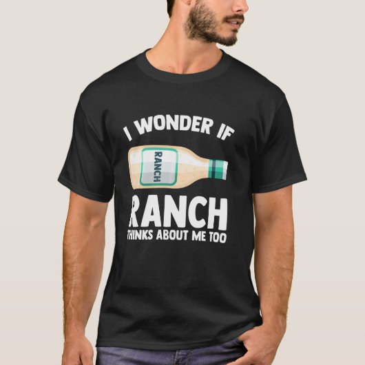 私は疑問に思の周り考えを探し回る Tシャツ (正面)