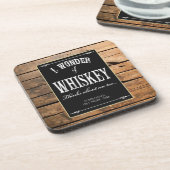 私は疑問に思もしウイスキ考えを私のコースターに コースター (左側)