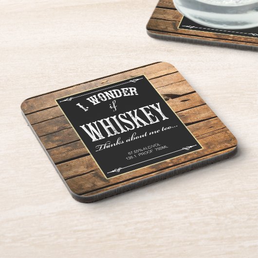 私は疑問に思もしウイスキ考えを私のコースターに コースター (左側)