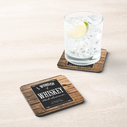私は疑問に思もしウイスキ考えを私のコースターに コースター (右側)