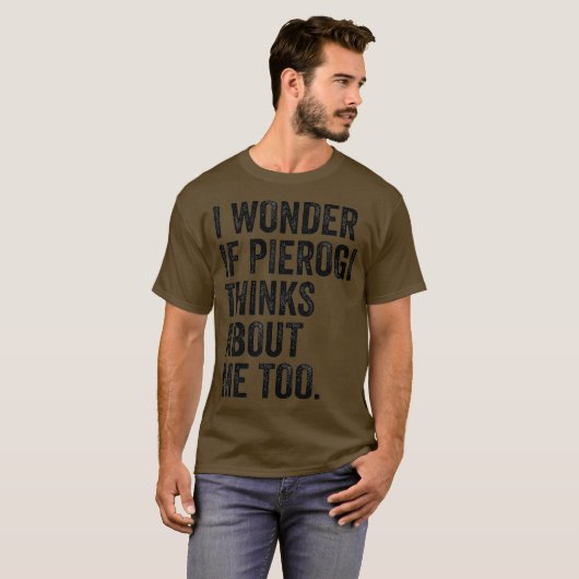 私は疑問に思ピエ考えログについて Tシャツ (正面フル)