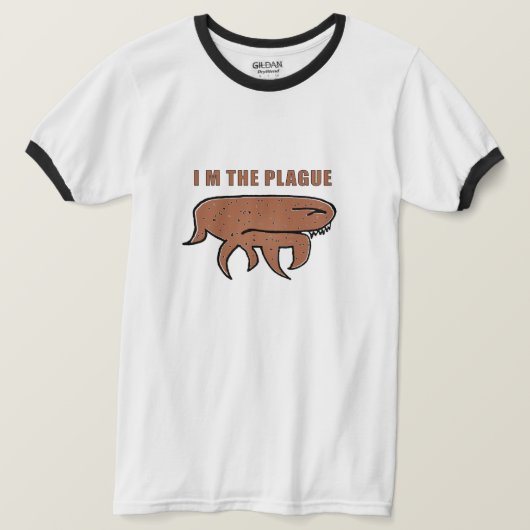 私は疫病スケッチ Tシャツ (デザイン正面)
