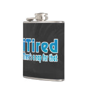 私は疲れたが、そのための昼寝がある フラスク (左)