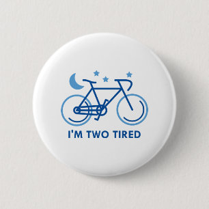 私は疲れている 缶バッジ