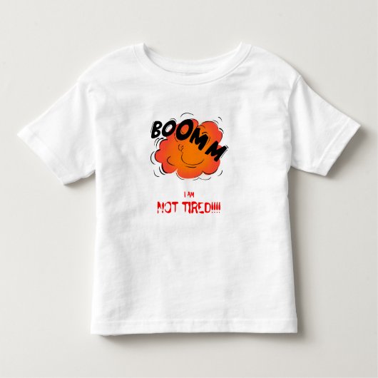 私は疲れなかったティーではないです トドラーTシャツ (正面)