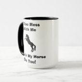 私は病人あなたの私の馬マグ マグカップ (正面左)