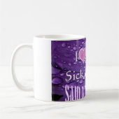 私は病気であることを愛します及び疲れた、誰もマグ言いました コーヒーマグカップ (左)