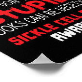 私は病気に見ていない – 鎌状赤血球貧血認識度Su ポスター (角)