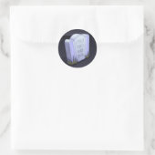 私は病気の丸いステッカーだと言った ラウンドシール (バッグ)