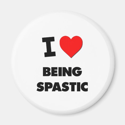 私は痙攣することが大好き マグネット (正面)