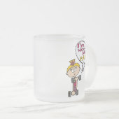 私は痛みのフィットネス フロストグラスマグカップ (正面右)