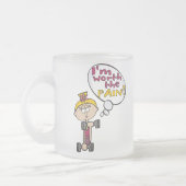 私は痛みのフィットネス フロストグラスマグカップ (左)