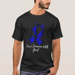 私は痛風な認識度Tシャツで人を愛している Tシャツ