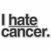 私は癌が嫌いだ シール (正面)