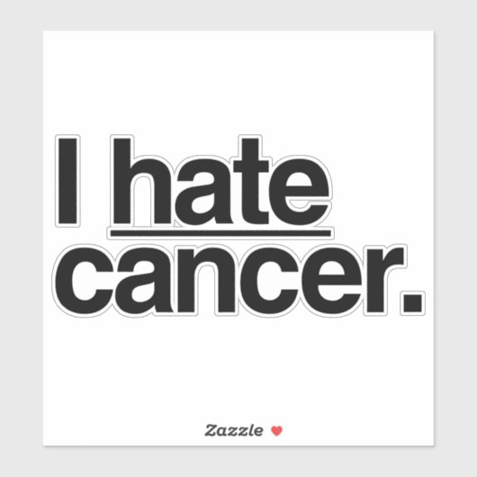 私は癌が嫌いだ シール (シート)