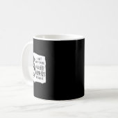 私は癌の乱雑な中指を持っていない コーヒーマグカップ (正面左)