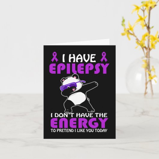 私は癲癇を持っている私があなたを好むふりをしないで カード (黄色い花)