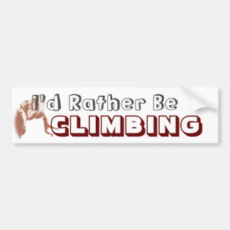 私は登山・バンパー・ステッカーになりたい バンパーステッカー